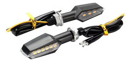 Kit X2 Guiño De Moto Luz Ambar Faro Led Universal 12v 