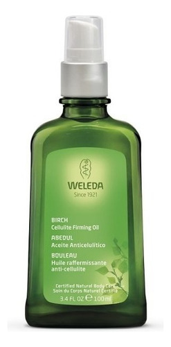 Aceite Abedul Celulitis Weleda - Tonifica, Reafirma - Vegano Tipo De Envase Vidrio Fragancia Abedul Tipos De Piel Todas