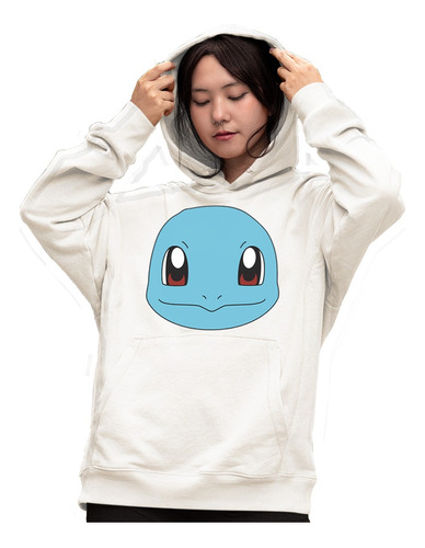 Sudadera Hoodie Squirtle Blue Water Retro Vintage Anime #17