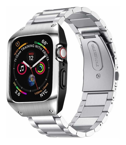 Compatible   Watch Band 42 Mm Series 3 Estuche  Acero I...