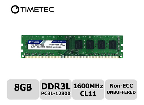 Memoria Ddr 3 Timetec Hynix Ic 8 Gb Ddr3l 1600mhz Pc3l-1280