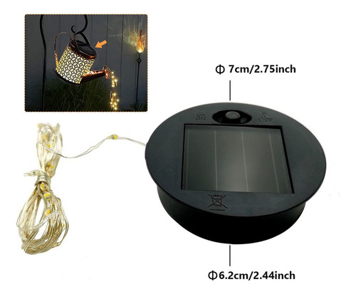 Mz Cadena De Luces Led Solares, Accesorio For Paneles, 1