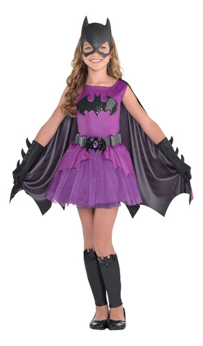 Disfraces Usa Morado Batgirl Disfraz De Halloween Niña...