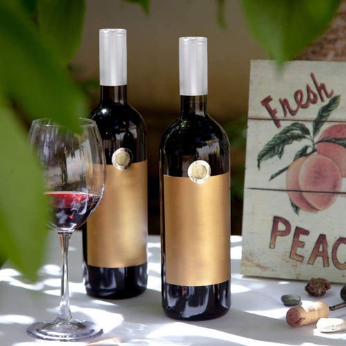 Imagen 2 de 5 de 50 Cápsulas Termocontraíbles Plateadas Pvc Botellas De Vino
