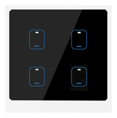 Aplicación De Luz Táctil Wifi Inteligente De 4 Bandas Con Co