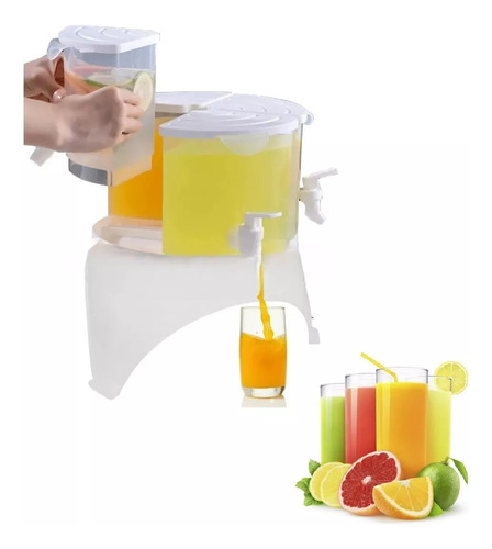 Dispensador Giratorio Bebidas Jugos Agua Compartimentos