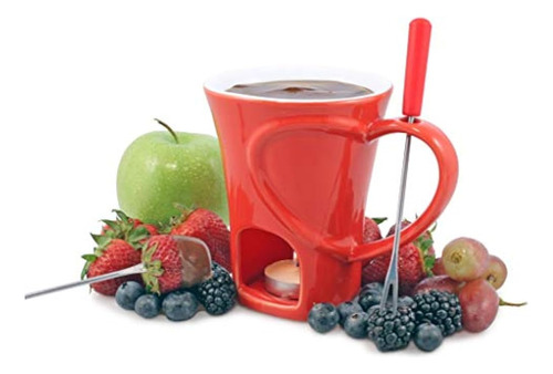 Swissmar F12066 4piece Taza De Fondue De Chocolate Con Forma