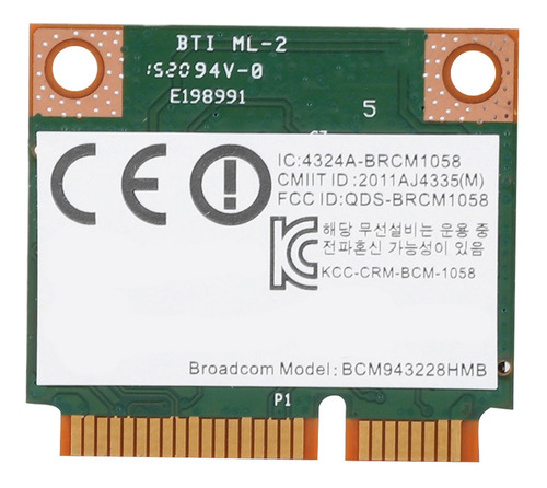 Para Hp Para Broadcom Bcm943228hmb Doble Banda 300m Mini Pci
