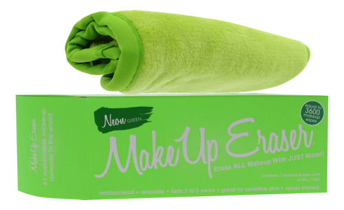 Paño Desmaquillante, Verde Neón, De Makeup Eraser Para Mujer