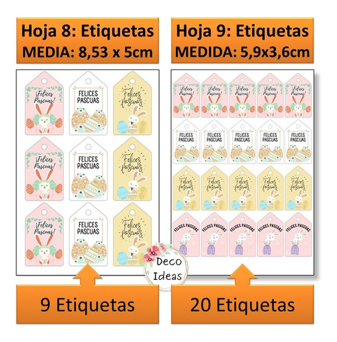 Imagen 5 de 6 de Kit Imprimible Pascuas 003 A Color Ideal Para Emprendedores