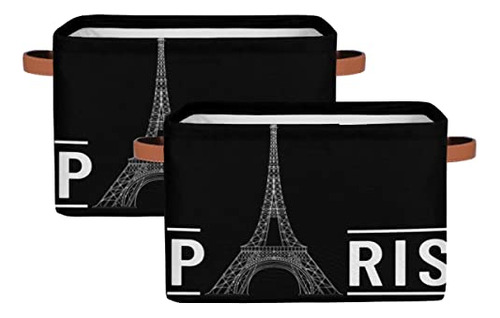Cesto De Almacenamiento En Forma De Cubo De La Torre Eiffel