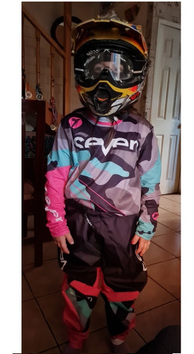 Traje Motocross, Enduro, Bicicleta, Niño-niña Seven