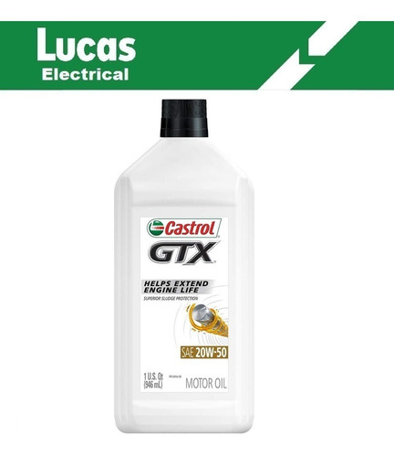 Aceite/lubricante Castrol Mineral Gtx 20w50 Nafta 946ml