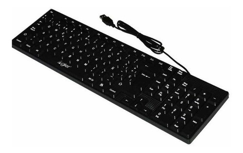 Teclado Alámbrico  Usb Para Pc Color Negro