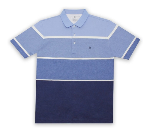 Playera Polo Premium John Henry Con Lineas Horizontales