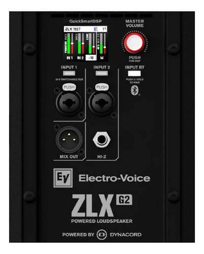 Electrovoice Zlx15pg2 Bafle Amplificado 15 1000w Bluetooth Negro