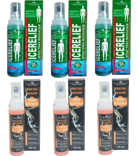 Kit 3 Massageador Icerelief + 3 Peixe Elétrico