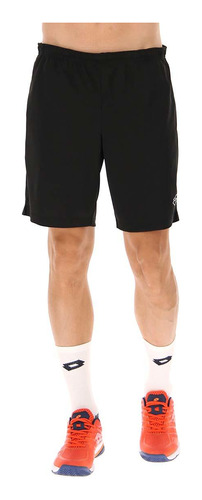 Short De Tenis Hombre Lotto - Squadra Iii Negro