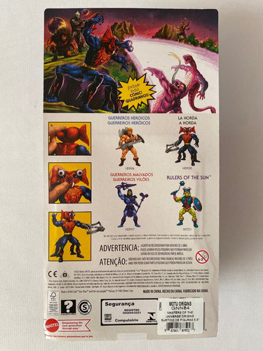 Mantenna Motu Origins Retro Play Mattel Wave 9 Unpunched (Usado)