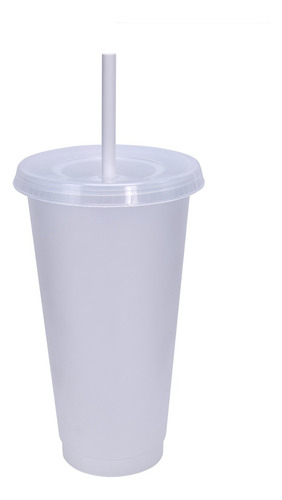 Vaso Fiesta Con Popote Y Tapa