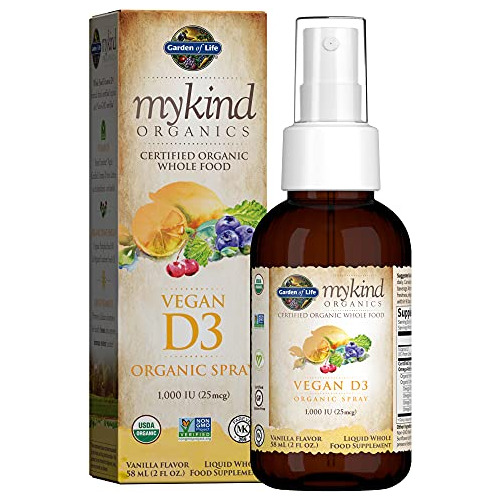 Suplemento De Planta De Jardin De Vida D3 vitamina, Mykind C