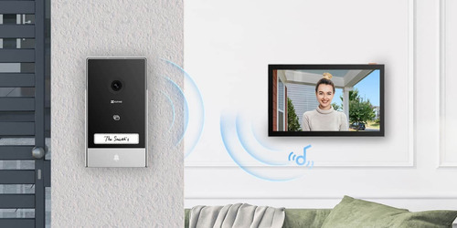 Video Porteiro Smart Hp7 Ezviz 2k Cs-hp7-r105-1w2tfc