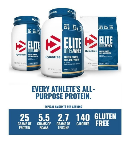Proteina Elite 100% Whey De Dymatize 5lbs