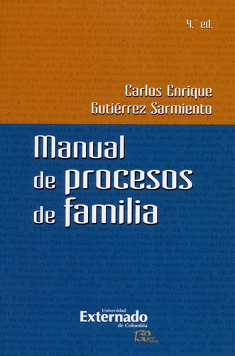 Manual De Procesos De Familia. 4ed. Gutiérrez. Externado