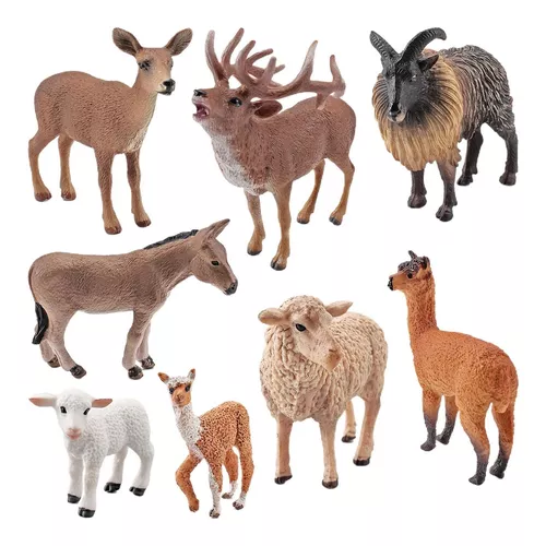 Animais de fazenda realista figurinhas brinquedo fingir jogar