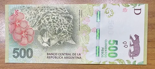 Billete De 500 Pesos Yaguarete Serie G