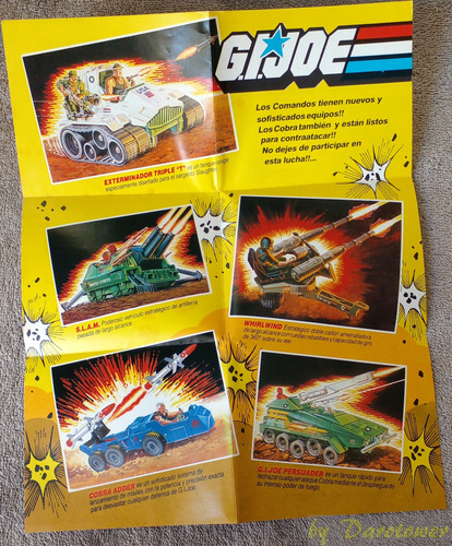 Poster Catalogo Gi Joe Plastirama #2 De Los 80's Impecable (Usado)