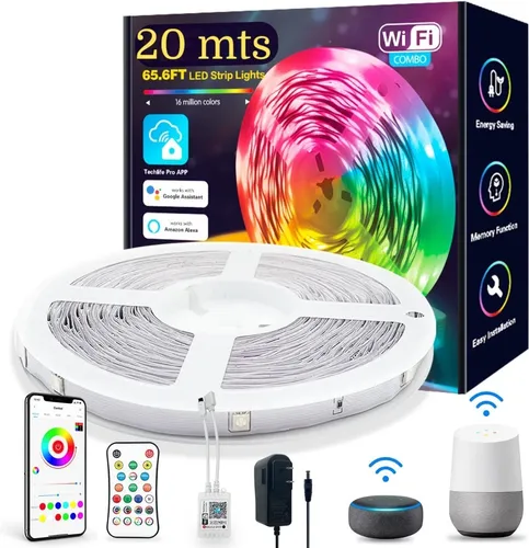 Meross Tiras LED WiFi Luces LED RGB 10M (5m*2) Tira de Luz IP20 12V