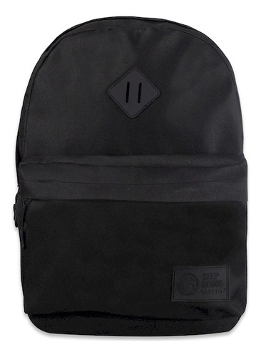 Talbot Mochila Lisa Negra 43.5 Cm 2 Cierres