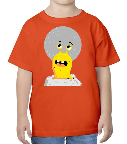 Playera Cartoon-niño-monstruo Galáctico