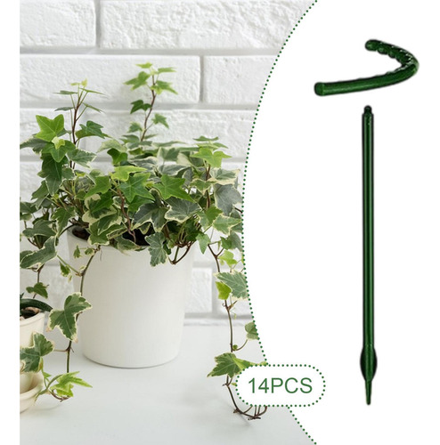 14 Piezas De Soporte De Plantas Postes Palos 14cmx14cm