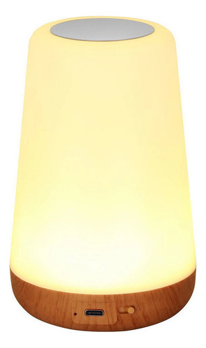 Wh Luz Nocturna Atmósfera Colorida Grano Madera Control