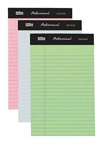 Oficina Legal Profesional Pad Legal, 5in. X 8 PuLG., Colores