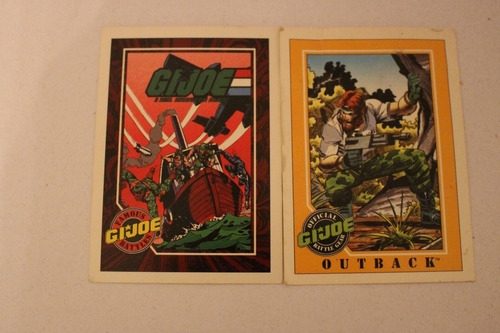 1992 Lote 2 Tarjetas G.i. Joe Comandos Heroicos Outback