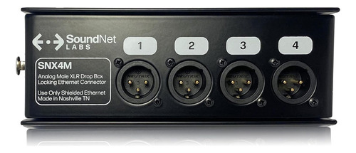 4ch Xlr Audio Over Ethernet Drop Box - 4 Channel Snake - ...