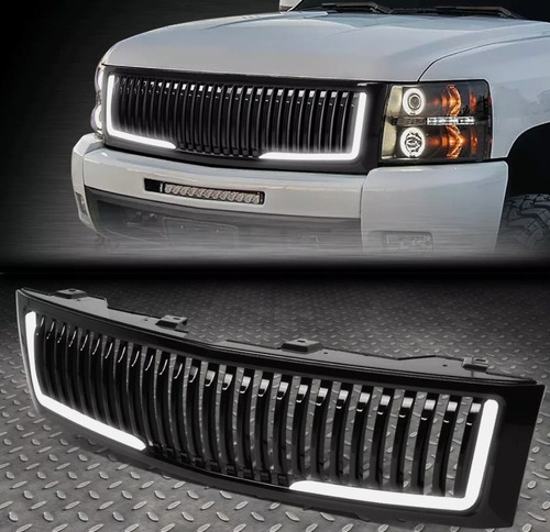 Mascarilla Grill Chevy Silverado 1500 07-13 Led En Stock 