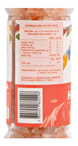 Imagen 5 de 6 de Molinillo Sal Rosada De Himalaya 110gr / 100% Natural Manare