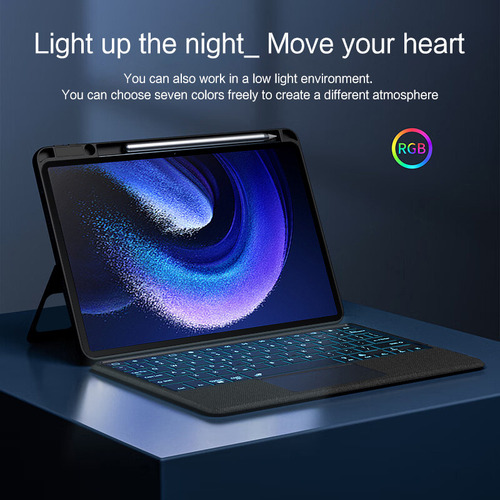 S 5# Funda For Tablet Con Teclado Para Xiaomi Mi Pad 6 Pro/6