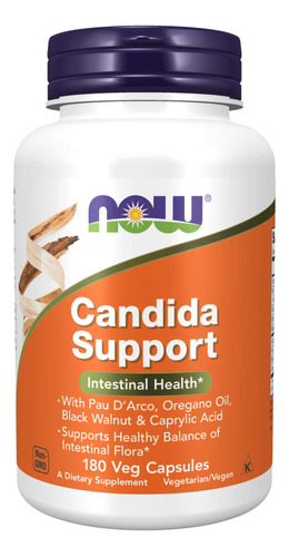 Candida Support 180 Cápsulas Vegetales Now