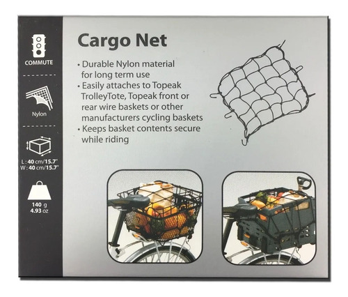 Imagen 3 de 7 de Malla Elastica Pulpo Parrilla Bicicleta Topeak Cargo Net