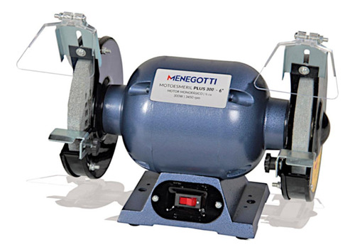 Motoesmeril Plus 300-06'' Mono 300w Com Visor Menegotti