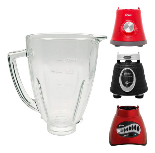 Copo De Vidro 1,25l Compatível Com Liquidificador Oster A180