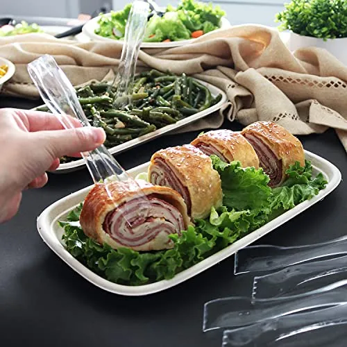 Set Of 12 - Heavy Duty Disposable Plastic Serving Utens...