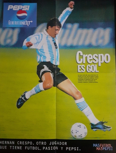 Poster  El Gráfico,  Hernan Crespo Selección Argentina