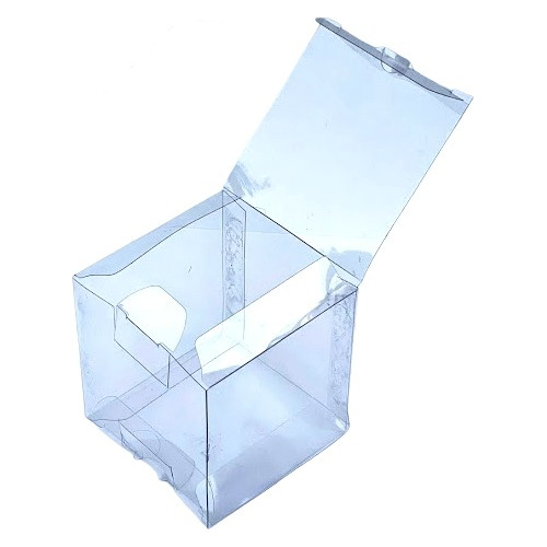 Caja Cubo Acetato 6 X 6  Transparente X 10 Unid