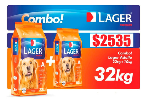 Lager Premium Perro Adulto 32kg Mas Envio